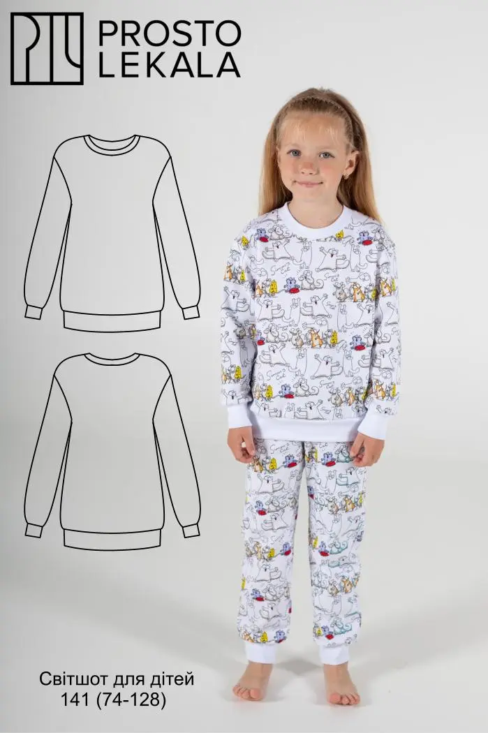 Wykrój 141 sweatshirt dziecięcy