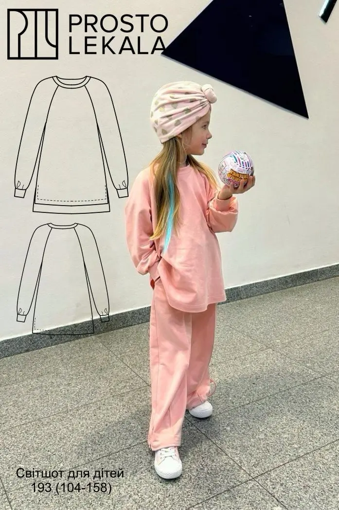 Pattern 193 sweatshirt for girls