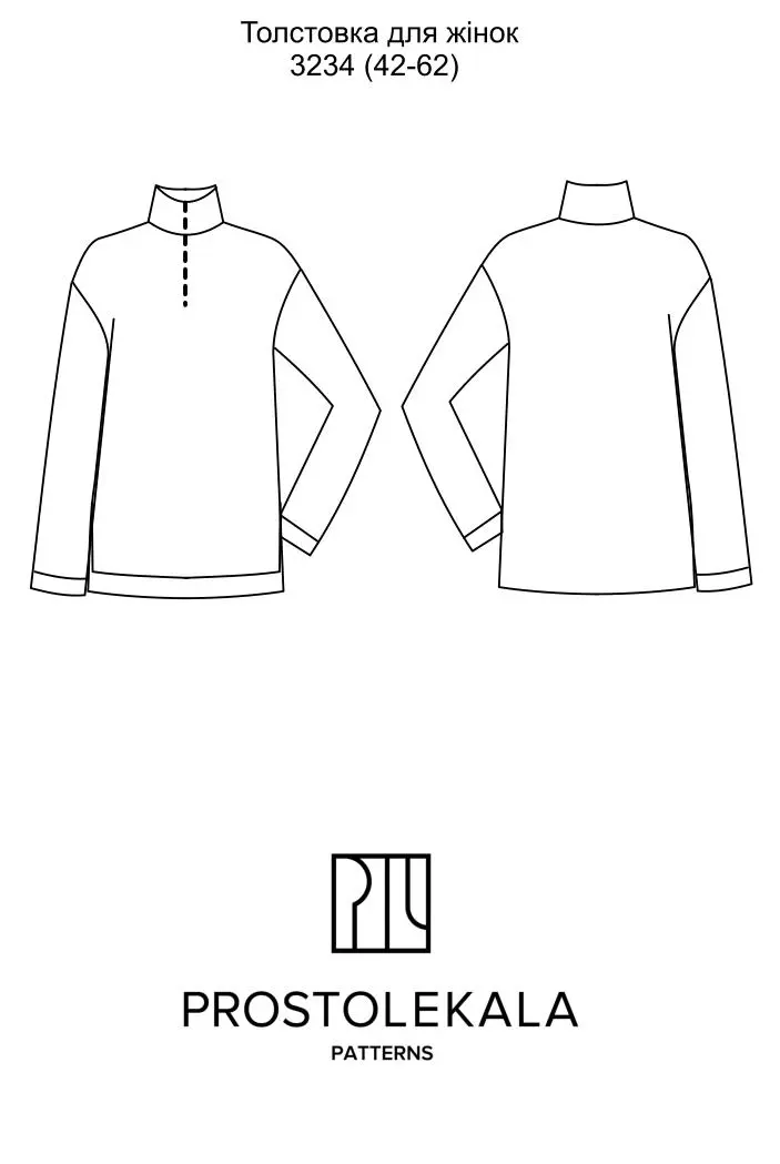 Wykrój 3234 bluza damska
