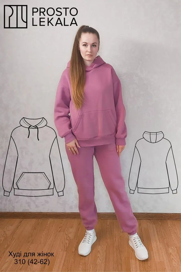 Wykrój 310 hoodie damskie