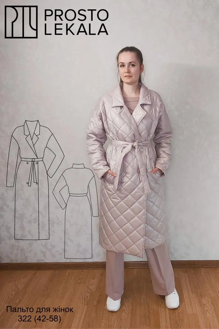 Pattern 322 women's coat
