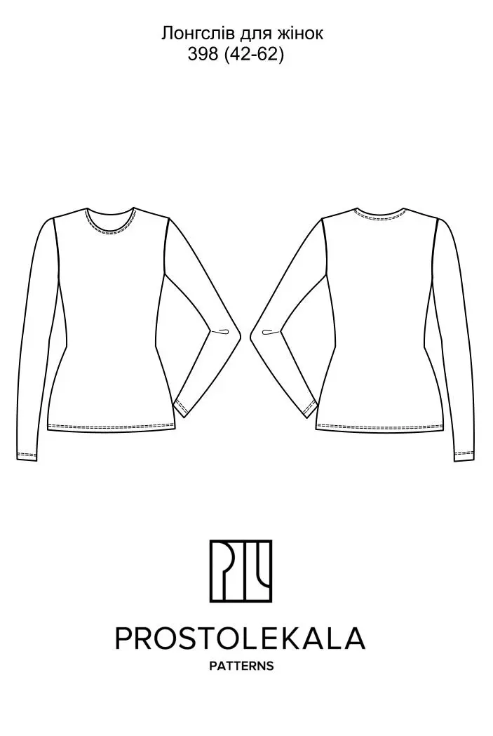 Pattern 398 longsleeve for women