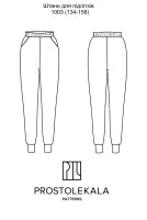 Pattern 1003 jogger pants for teenagers