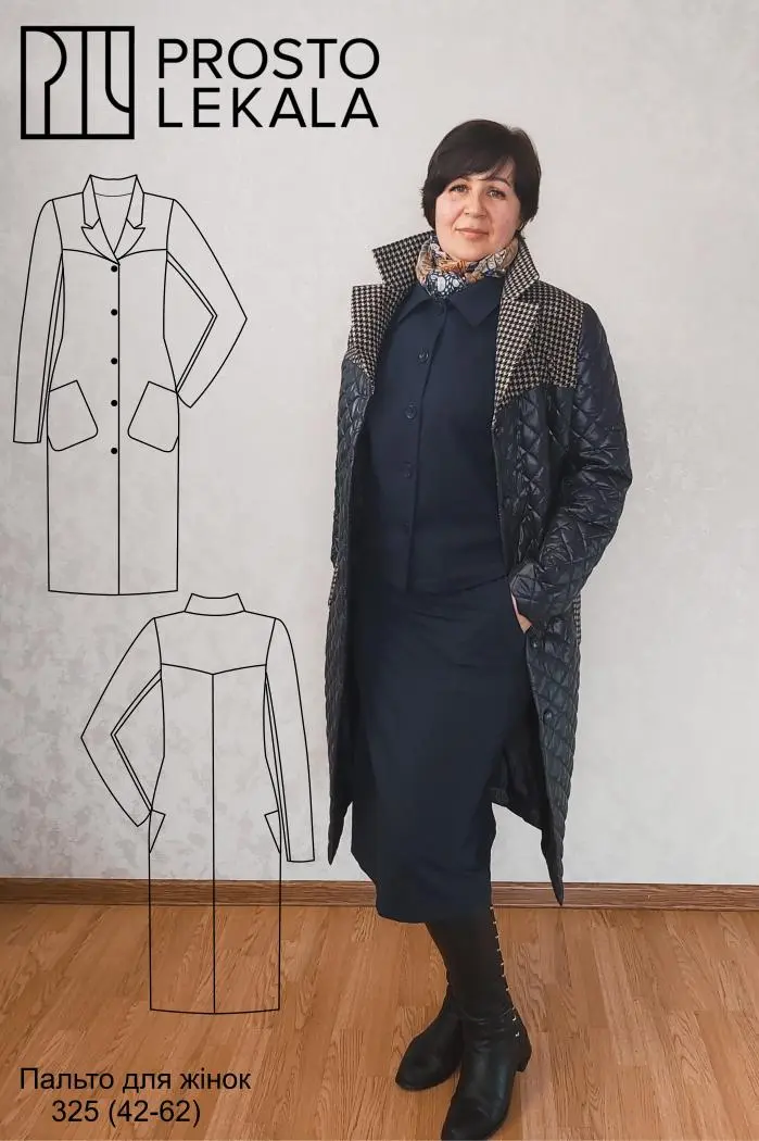 Pattern 325 women's coat