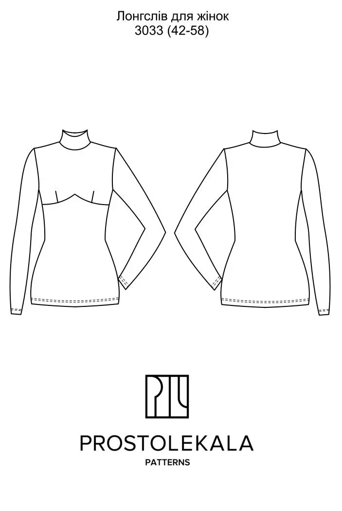 Pattern 3033 longsleeve for women