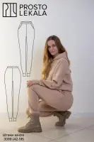 Выкройка 3099 штаны из футера для женщин