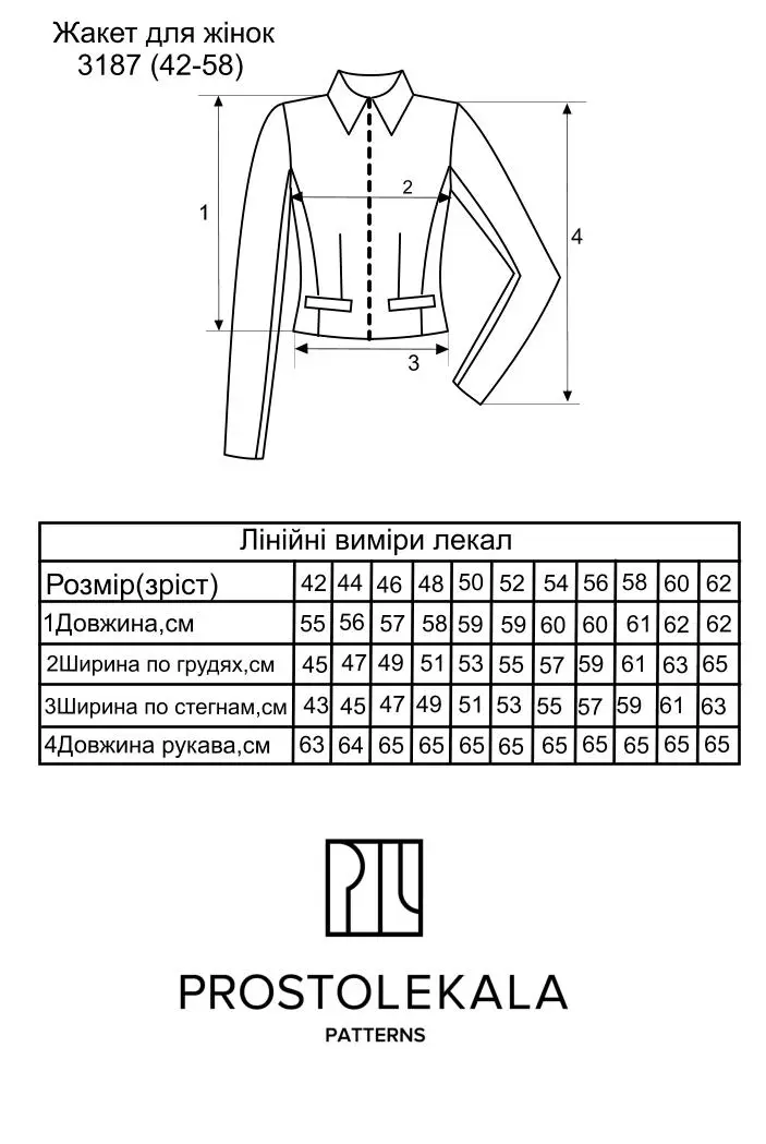 Pattern 3187 women's jacket