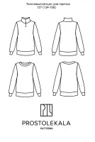 Wykrój 127 bluza-sweatshirt dla nastolatków