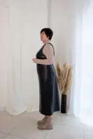 Pattern 3034 Eco-leather sundress for women