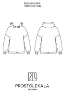 Wykrój 1099 bluza z kapturem dziecięca