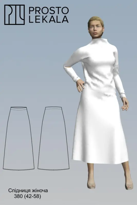 Pattern 380 skirt for women