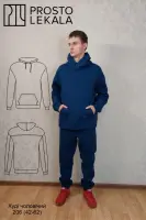 Wykrój 206 hoodie męskie