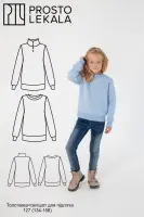 Wykrój 127 bluza-sweatshirt dla nastolatków