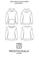 Wykrój 230 hoodie męskie