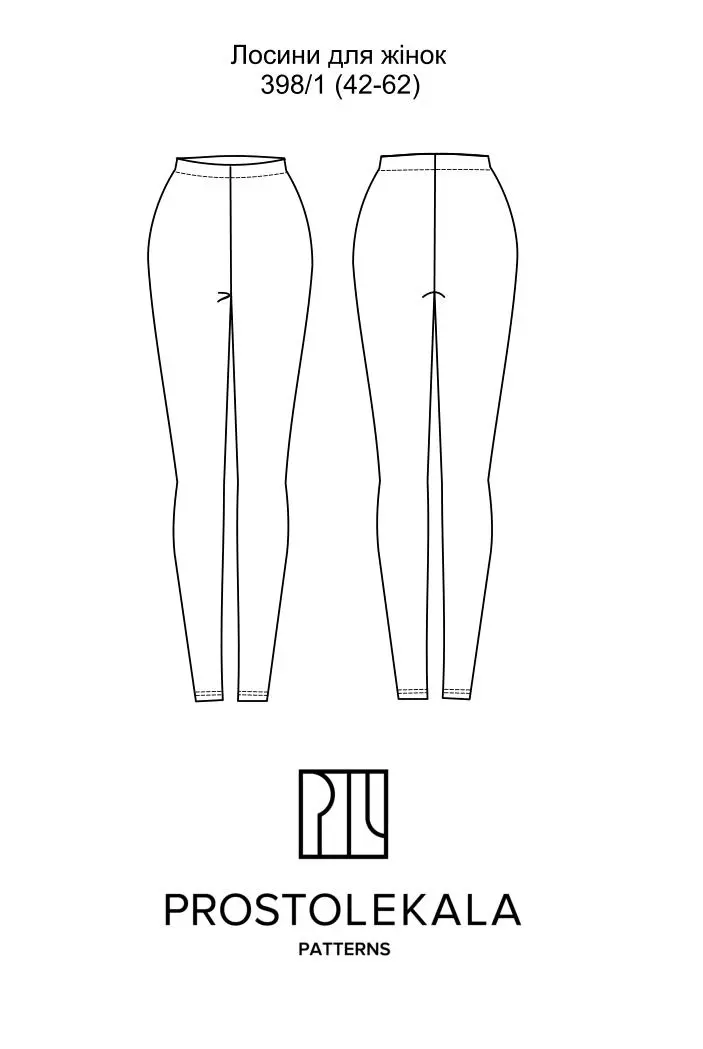 Pattern 398/1 thermal leggings for women