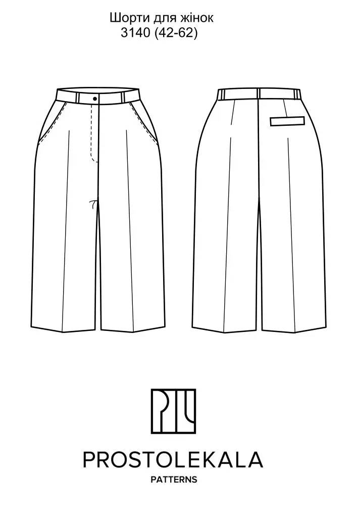 Pattern 3140 women's shorts