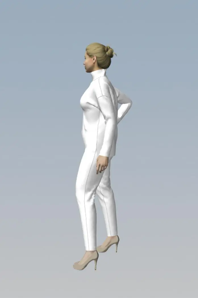 Wykrój 3155 sweter damski