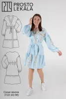 Выкройка 3122 платье-вышиванка для женщин