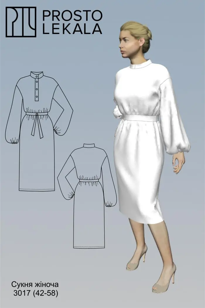 Pattern 3017 Dress for Women