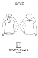 Pattern 3037 women's hoodie