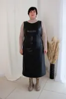 Pattern 3034 Eco-leather sundress for women