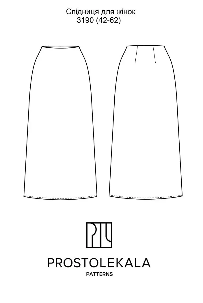 Wykrój 3190 spódnica damska