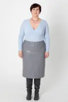 Выкройка 3102 юбка из экокожи для женщин