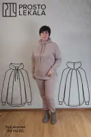 Выкройка 384 худи для женщин
