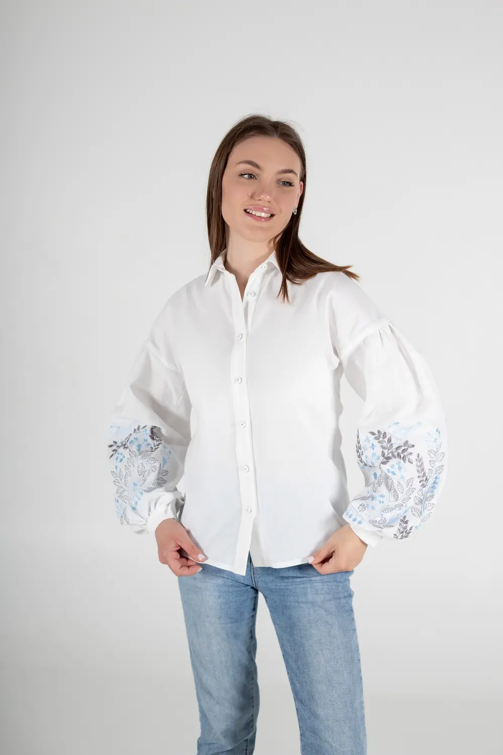 Pattern 3120 embroidered blouse for women