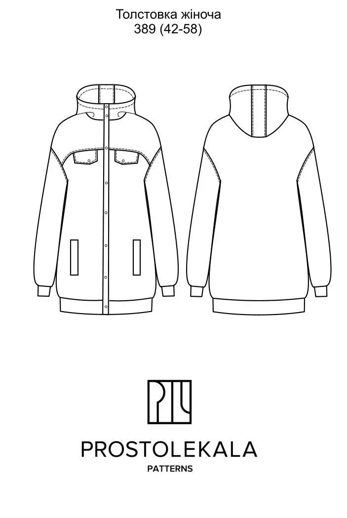 Wykrój 389 bluza damska