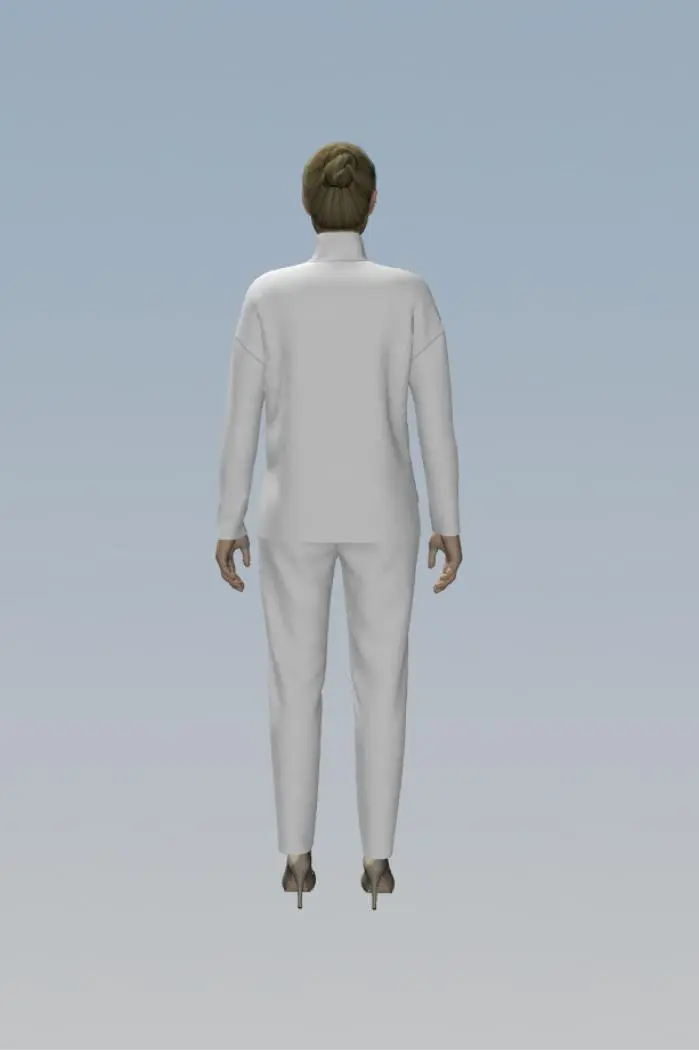 Wykrój 3155 sweter damski
