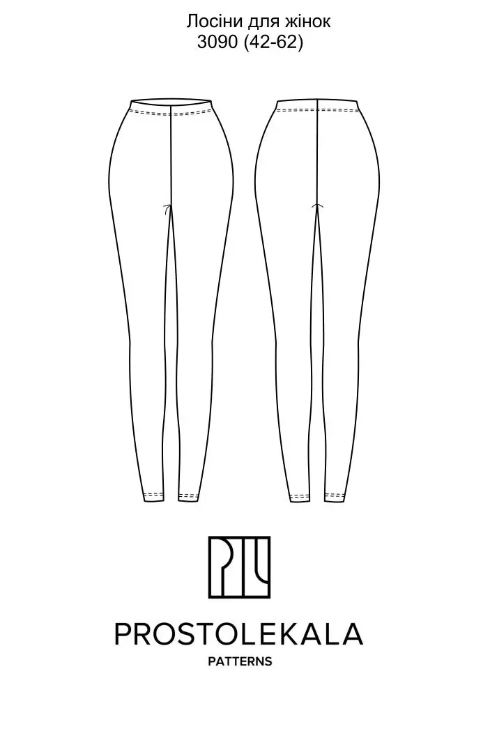 Wykrój 3090 legginsy damskie