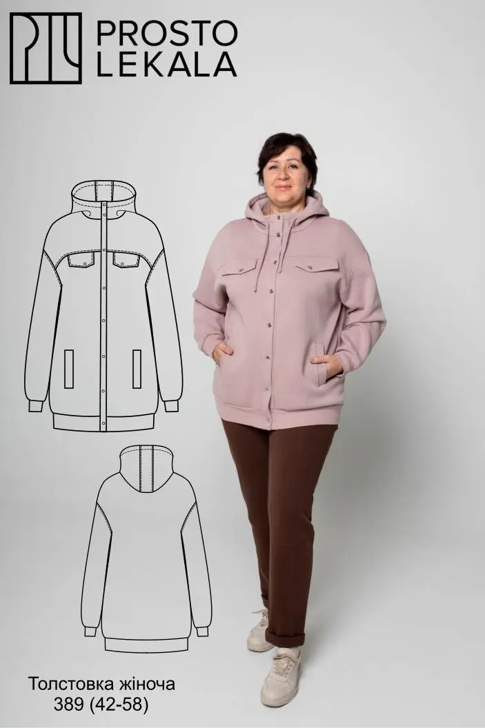 Wykrój 389 bluza damska