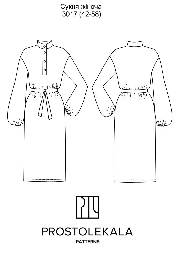 Pattern 3017 Dress for Women