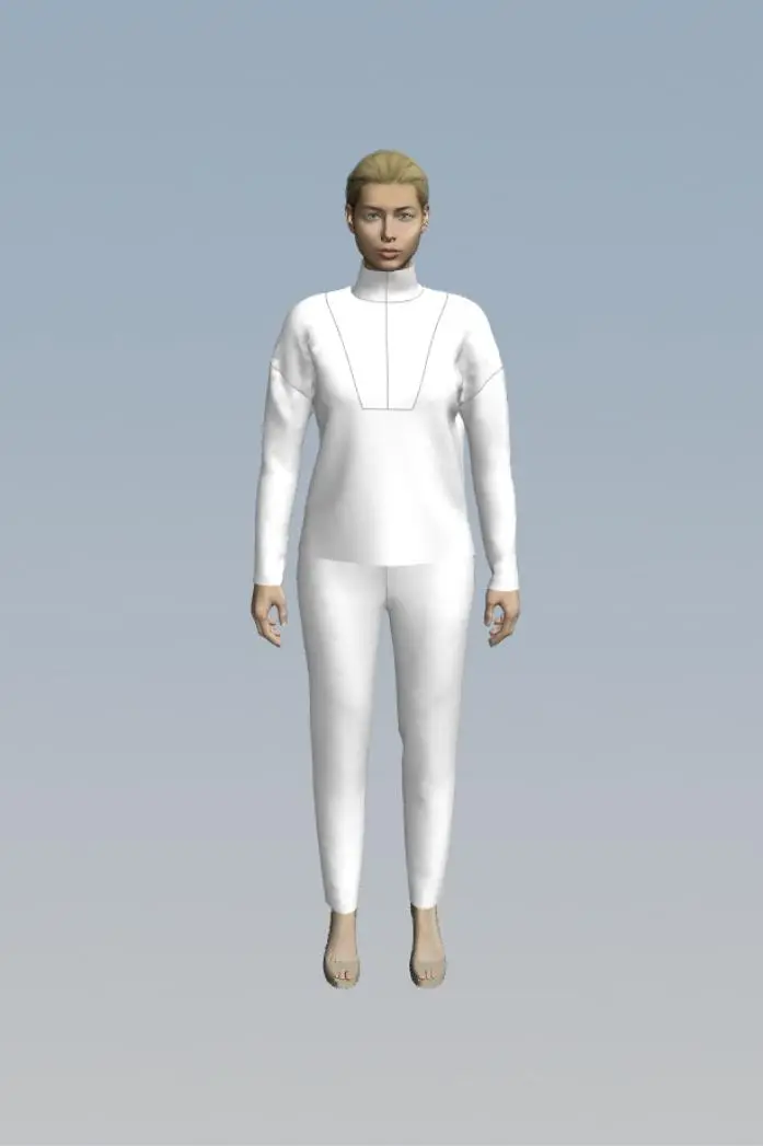Wykrój 3155 sweter damski