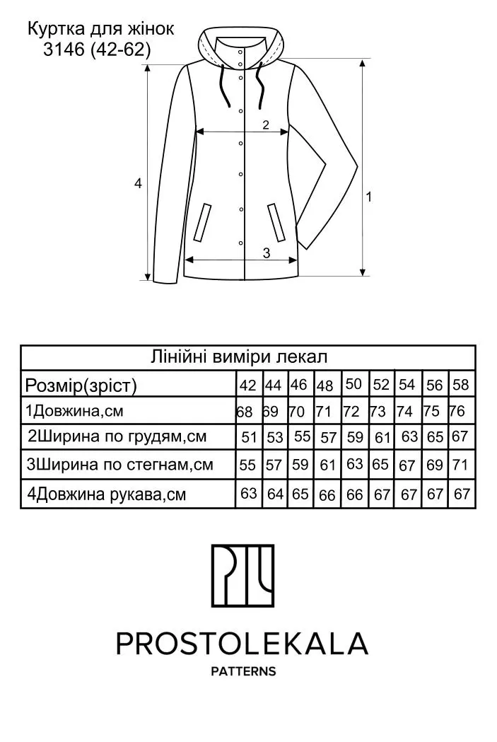 Pattern 3146 women's jacket