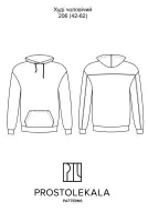 Wykrój 206 hoodie męskie